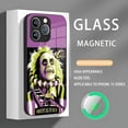 thumbnail image 3 of Funda de teléfono B-Beetlejuice 2 para iPhone 16, 15, 14, 13, 12, 11, X, XR, XS, XSMAX, 8 Plus, Mini Pro Max, funda de vidrio magnética, 3 of 5
