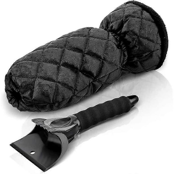 Ice Scraper,Windshield Scraper,Ice Scraper with Glove,Car Window Scraper(Black)