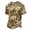 Earthy Yellow, variant on Men's Short Sleeve Control Hunting Camouflage T-Shirt with Henley Neck