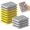 Gray, Yellow, variant on 8 Pack Steel Wool Scrubber Kitchen Sponges, Heavy Duty Non Scratch Metal Sponges, Reusable Cleaning Scrub Pads for Dishes, Pots, Pans, Sink and Tough Hard Stains (Multicolored)
