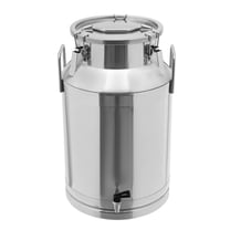 Tabletop Milk Can, 40L/10.57Gal Stainless Steel Milk Bucket with Faucet, Round Wine Pail Bucket Oil Bucket Milk Can Tote Jug with Sealed Lid