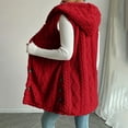 thumbnail image 6 of Breezora Womens Reversible Hooded Vest Button Up Lightweight Warm Fall Winter Outerwear XL Size Red, 6 of 6