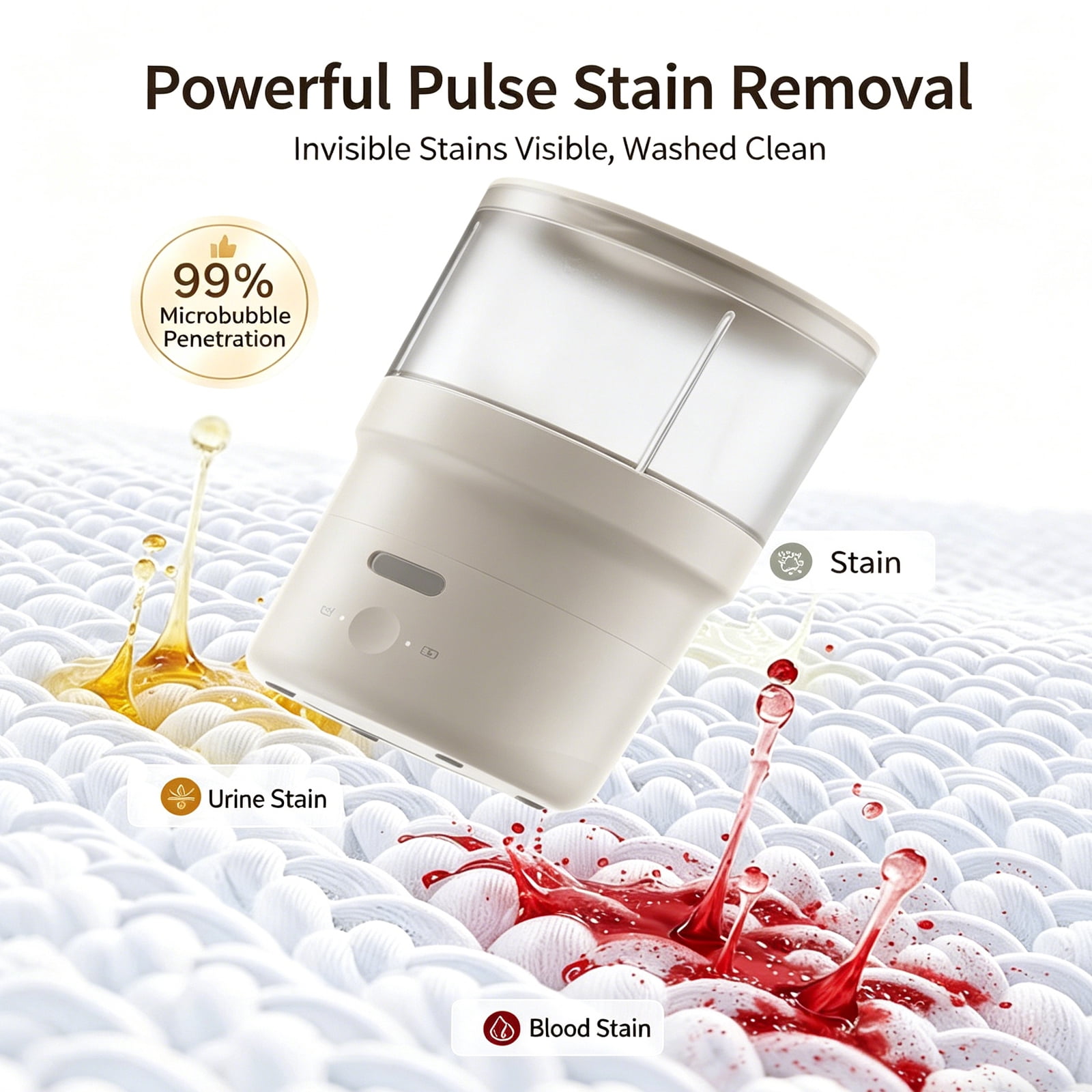 USB charging mini laundry cup, portable electric washer for intimate apparel cleaning