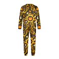 thumbnail image 5 of Matching Halloween Pajamas Set for Whole Family, Breathable Long Sleeve Halloween Family Pajamas with Pumpkin Skull Print, Fun Family Halloween Pajama Set Party, 5 of 6
