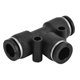 thumbnail image 2 of High quality Ten in a row pneumatic components PE4-6-8-10-12-16 T-type three-way quick pl, 2 of 5
