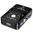 thumbnail image 1 of Manual VGA Switcher 2 Port VGA Video Switch Box USB Switch Box Durable Converter With Keyboard Mouse for KVM LCD PC Video Computer, 1 of 5