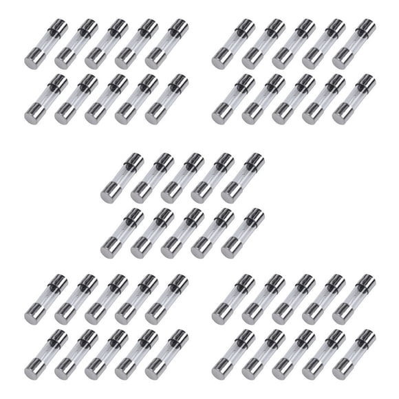 50 Piezas 250V 3A 3 Amp Tubos de Fusibles de Vidrio de Fusion Lenta 5mm X 20mm