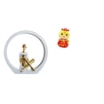thumbnail image 1 of Figura abstracta de niña de granja y estatua de serpiente de año Nuevo chino, fusión para dormitorio, estantería, mesa, centro de mesa, escultura artí, 1 of 8
