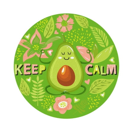 

Bingfone Vintage Avocado Keep Calm Leather Drinks Coasters With Set Of 6 Suitable For Home Kitchen Coffee Cup Coasters Home Gift
