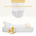 thumbnail image 4 of 2 Pack Twin Mattress Protector, 100% Waterproof Mattress Cover, Noiseless Breathable Soft, Fitted Deep Pocket 8-18'' Bed Cover, Vinyl Free, 4 of 8
