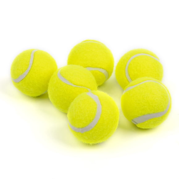 Pet Prime Pelota de tenis de juguete para perros, 6 unidades, 2 pulgadas, para lanzador automático de pelotas, pelotas interactivas para mascotas para entrenamiento de ejercicio, juego de búsqueda par