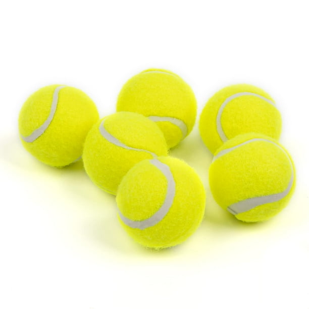 Pet Prime Pelota de tenis de juguete para perros, 6 unidades, 2 pulgadas, para lanzador automático de pelotas, pelotas interactivas para mascotas para entrenamiento de ejercicio, juego de búsqueda par