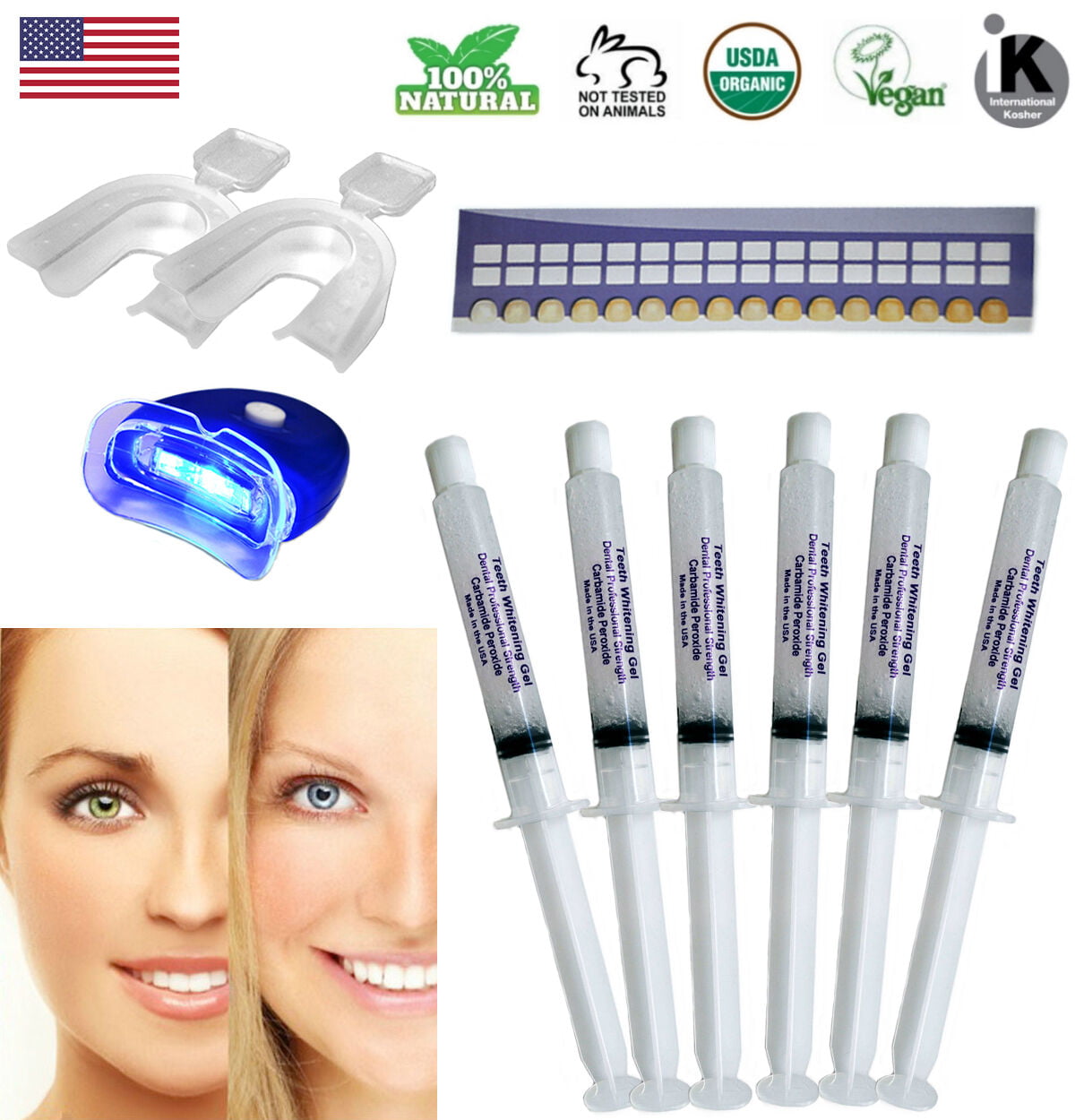44% Peroxide Teeth Whitening Tooth Bleaching Whitener Kit ...