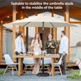 thumbnail image 3 of Base de Parasol de Patio, Support de Parasol en Béton Robuste de 24 lb, Support de Base de Parasol de Table de Marché pour l'Extérieur, Noir, 3 of 7