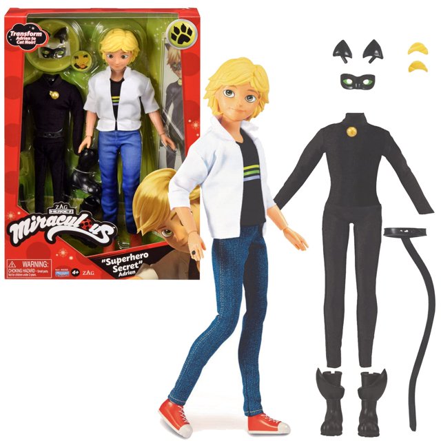 Muñeca de moda BANDAI Miraculous Ladybug Superhero Cat Noir