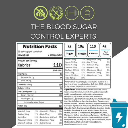 Extend Nutrition Vanilla Protein Shake Mix for Diabetes & Prediabetes, 15 Svgs