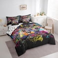 thumbnail image 3 of Castle Fairy Abstract Gamepads Bedding Comforter Set,Graffiti Splash Full Bedding Set, 3 of 8
