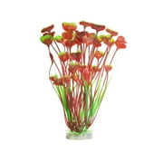 DPOWERFUL Plastic Fish Tank Plants, Artificial Tall Aquarium Plants for Fish Tank Decor, 15.7 inches(Red)