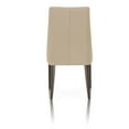 thumbnail image 5 of Leather Upholstery Dining Chair With Walnut legs, Flaxen, Set Of Two- Saltoro Sherpi, 5 of 5