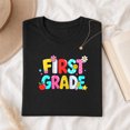thumbnail image 3 of Jollimate First Grade Shirt, Retro Back to School T Shirt, Cute 1st Grade Teacher Graphic Tee, 3 of 6