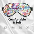 thumbnail image 5 of Rocae Colorful Watercolor Dots for Mask for Women Men, Luxury Eye Cover Eye Shade with Adjustable Strap for Travel, Nap, Meditation, 5 of 7
