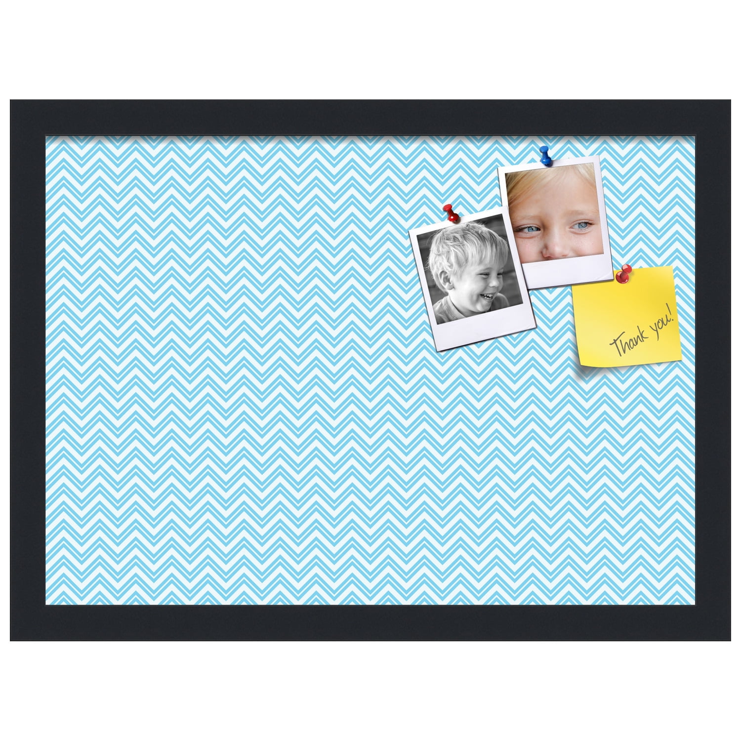 PinPix ArtToFrames 16x11 Custom Cork Bulletin Board    Poster Board Has a Fabric Style Canvas Finish, Framed in Satin Black (PinPix-247)