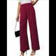 thumbnail image 1 of Pantalones de Trabajo Elásticos de Pierna para Mujer, Pantalones de Vestir, Pantalones Casuales de Negocios de Cintura Alta, Pantalones de Vestir Vino Tinto M, 1 of 9