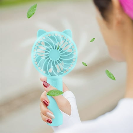 

Fan Portable Handheld Mini Handheld Fan With Adjustable Head Portable Fan USB Rechargeable For Outdoor 4th of July gifts for Job Site use