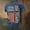 Light Blue, variant on YANGXINX Men's American Flag T Shirts Patriotic Commemorative 4th of July Short Sleeve Crewneck Tops Summer Stylish Loose Fit Workout Tees