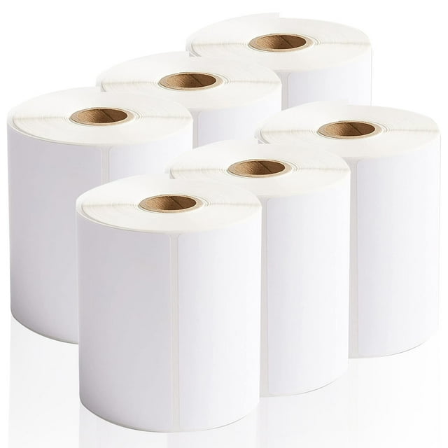 MotionGrey Durable Shipping Labels – 4x6 Thermal Shipping Label – Convenient Printer Labels for Shipping – Label Writer - Thermal Label Rolls (4x6in, 6, Pack)