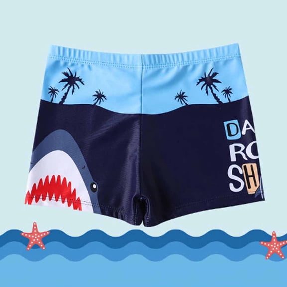 Herrnalise Boys Swim Trunks Toddler Swim Shorts Quick Dry Beach Swim Trunk Boys Short Bathing Suit Swimwear For 6-7 Years