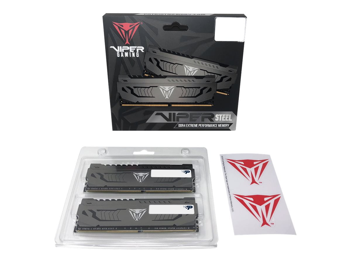 メモリー PVS464G360C8K DDR4 64GB (32GBx2) Patriot Viper Steel 64GB (2 x 32GB) DDR4-3600 PC4-28800 CL18
