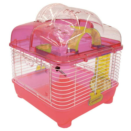 YML Dwarf Hamster or Mouse Cage, Pink (Best Dwarf Hamster Cage)