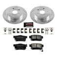 thumbnail image 3 of PowerStop Rear Z23 Evolution Sport Carbon-Fiber Ceramic Brake Pad and Drilled & Slotted Rotor Kit Fits: SUZUKI Select Models K5889, 3 of 10