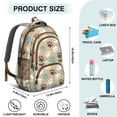 thumbnail image 5 of Paw Prints Backpack for School,Cute School Bag,Schoolbag with Adjustable Shoulder Straps & Padded Back,16.9 Inch, 5 of 5