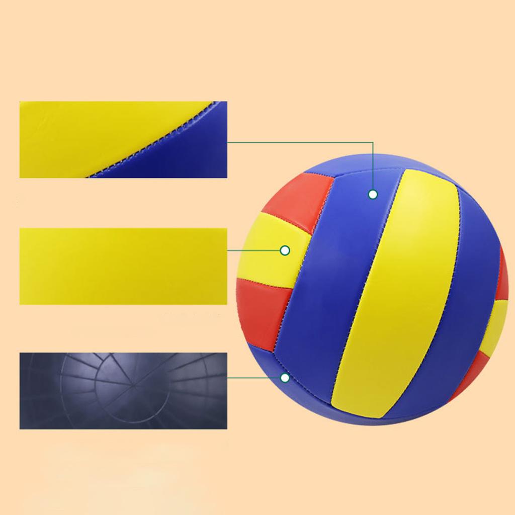 Official Size 5 Volleyball Durability Soft Indoor/Outdoor PVC Equipment Stability Rubber for Game Training Beginner - image 4 of 6
