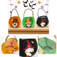 thumbnail image 2 of Bewildely Bolsa de regalo de Halloween con asa de tela Atmósferas temáticas Bolso de dulces de vacaciones Almacenamiento de embalaje Bolsa de bocadillos Kits de decoración para fiestas Negro Bewildely HA064966-02, 2 of 6
