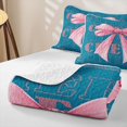 thumbnail image 4 of Erosebridal Girls Cheerleading Bow Quilt Full,Teens Gymnastics Cheerleader Bowknot Full Bedspread Sets, 4 of 7