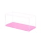 thumbnail image 2 of Vitrina transparente de acrílico para maquetas de coches a escala 1/43, apilable y con protección. Rosa, 2 of 9