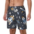 thumbnail image 2 of Uemuo Space Cars Pattern Mens Swim Trunks Quick Dry Board Shorts with Mesh Lining, Stretch Beach Shorts Quick Dry No-Chafing Board Shorts-3X-Large, 2 of 9