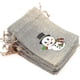 thumbnail image 4 of 12 Christmas Jute Burlap Gift Bags Pouches with Drawstring Small Candy Bags for Xmas Favors, 4 of 5