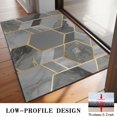 thumbnail image 3 of Gray Gold Hexagon Marble Pattern Door Rugs,Washable Non Slip Door Mats Indoor,Decorative Door Mats,Entry Mat Indoor for Entrance,Bedroom,Kitchen,Bathroom,20"x32", 3 of 6