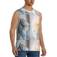 thumbnail image 2 of Daiia The Cat Looks in the Mirror Printed Men's Tank Tops,Casual Soft Sleeveless Gym Muscle Shirts Bodybuilding Tee-Large, 2 of 8