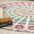 thumbnail image 2 of Round Tapestry Wall Hanging Ombre Hippie Mandala Bohemian Hippy Intricate Indian Tapestries Tablecloth 60 Inches, 2 of 7