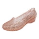 thumbnail image 1 of Amzcrzy Zapatos de mujer,Zapatos de mujer,Zapatillas de mujer, Sandalias de tacón plano de verano nuevas, suela suave, zapatos informales transparentes con cristales para exteriores. Sandalias Mujer, 1 of 5