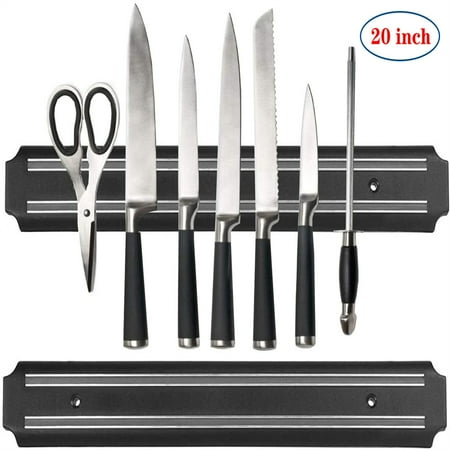

CHUANK Magnetic Knife Strips 15 Inch Magnetic Kitchen Utensil Holder Tool Holder Strong Powerful Knife Holder with multipurpose for organizing your kitchen or tools