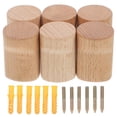 thumbnail image 2 of juego de ganchos de pared de madera decorativos para abrigos, percheros de madera para colgar en la pared, estilo bohemio, para colgar toallas, sombreros y entradas, 2 of 8