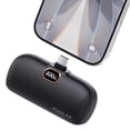 thumbnail image 3 of Kuulaa 5000mAh Mini Power Bank with Built-in Plug, 20W PD Fast Charging, LCD Display & Pass-Through Compatible for iPhone 17/16/15, Samsung S24/S23 & Android, 3 of 10