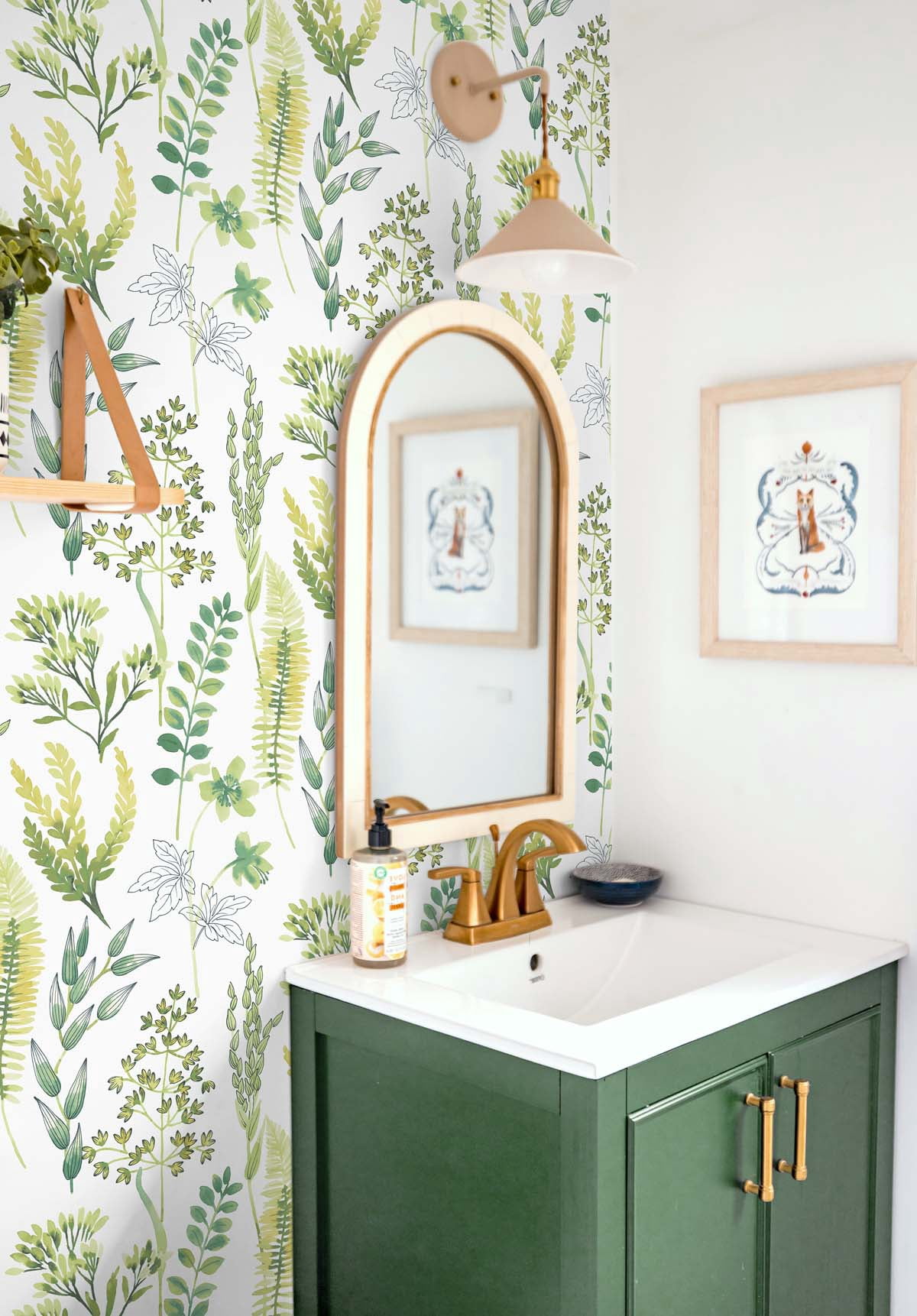 NextWall  Wild Garden Peel and Stick Wallpaper 20.5 in. W x 18 ft. L - Lemon Lime