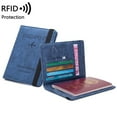 thumbnail image 2 of Neutral Multi-purpose Travel Passport Wallet Tri-fold Document Organizer Holder, 2 of 9
